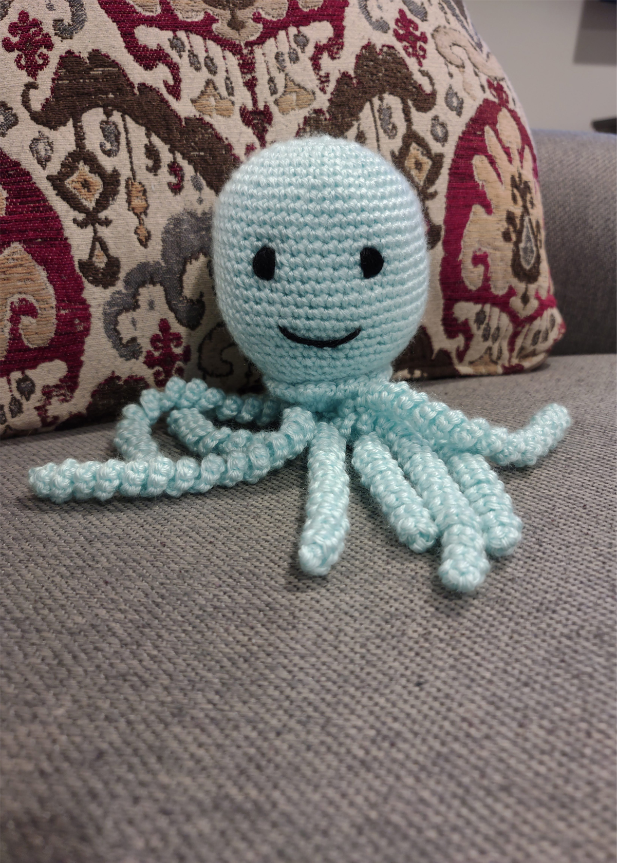 Image of amigurumi squid stuffed animal